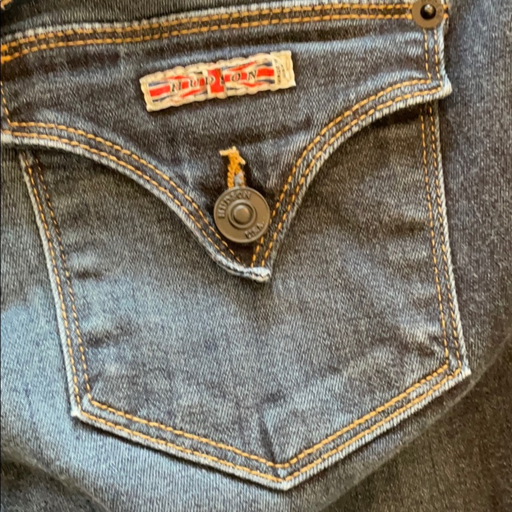 Straight leg dark blue Hudson jeans
